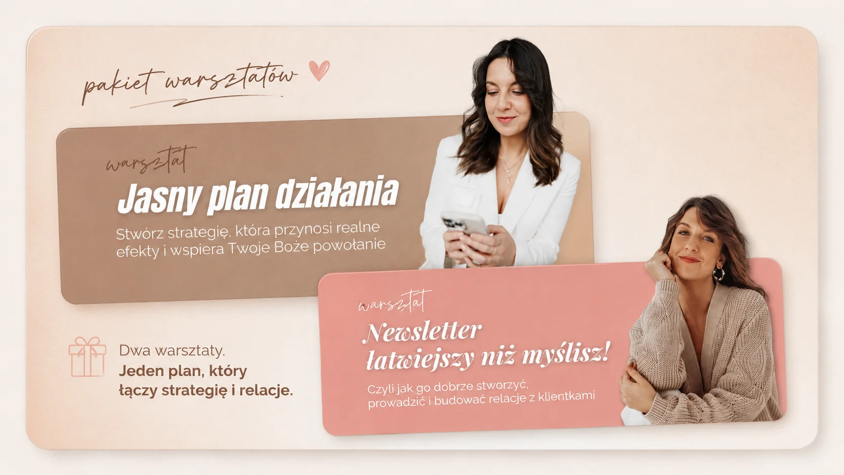 Pakiet warsztatów: Jasny Plan Działania + Newsletter łatwiejszy niż myślisz